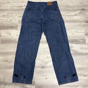 AGV Dupont Kevlar Shadow Denim Motorcycle Pants Riding Blue Jeans Mens 36x36